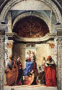 Gentile Bellini Pala di San Zaccaria oil on canvas